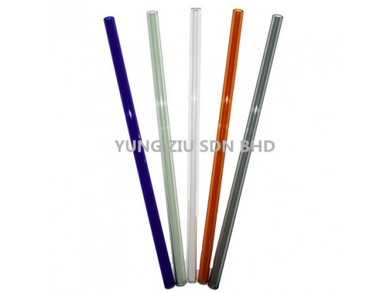 (10PCS/PACK)STRAIGHT GLASS STRAW(20CM)